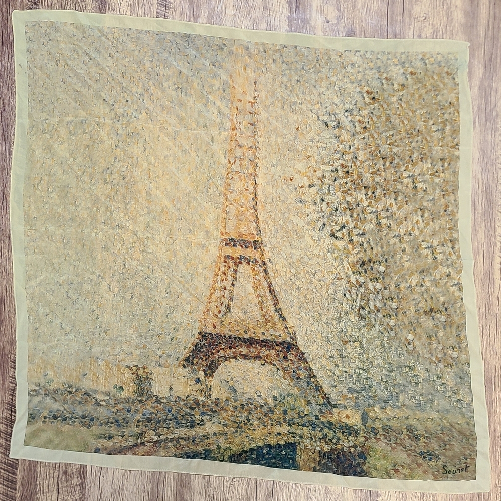 Brochier Soieries Seurat Effiel Tower Silk Scarf